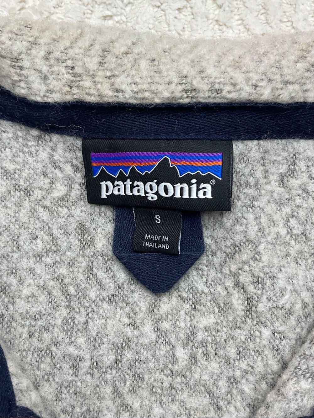 Patagonia W's Woolyester Fleece Pullover Oatmeal Heather Color Size Small - Picture 2 of 16